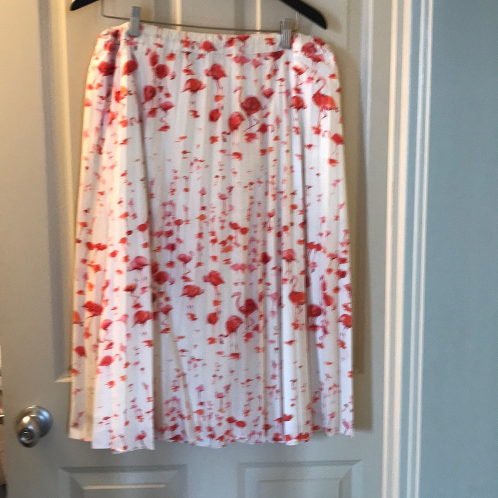 J crew flamingo skirt! Adorable